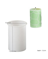 Cylindrical texture pillar candle mould